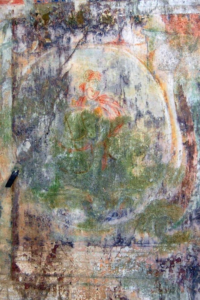 Affresco raffigurante San Giorgio, foto di Narciso Galiè e Gabriele Vecchioni